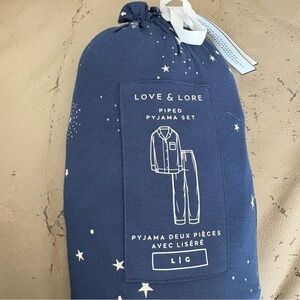 Love & Lore Piped Pajama Set